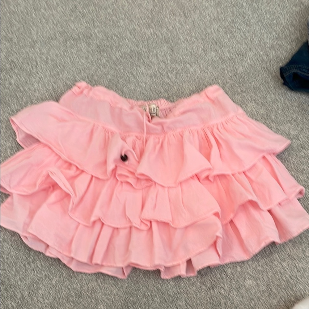 Pink Ruffled Skirt